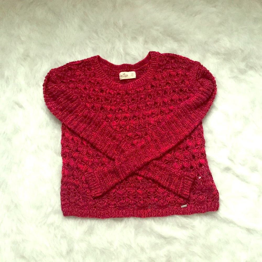 Red crop top sweater ❤️
